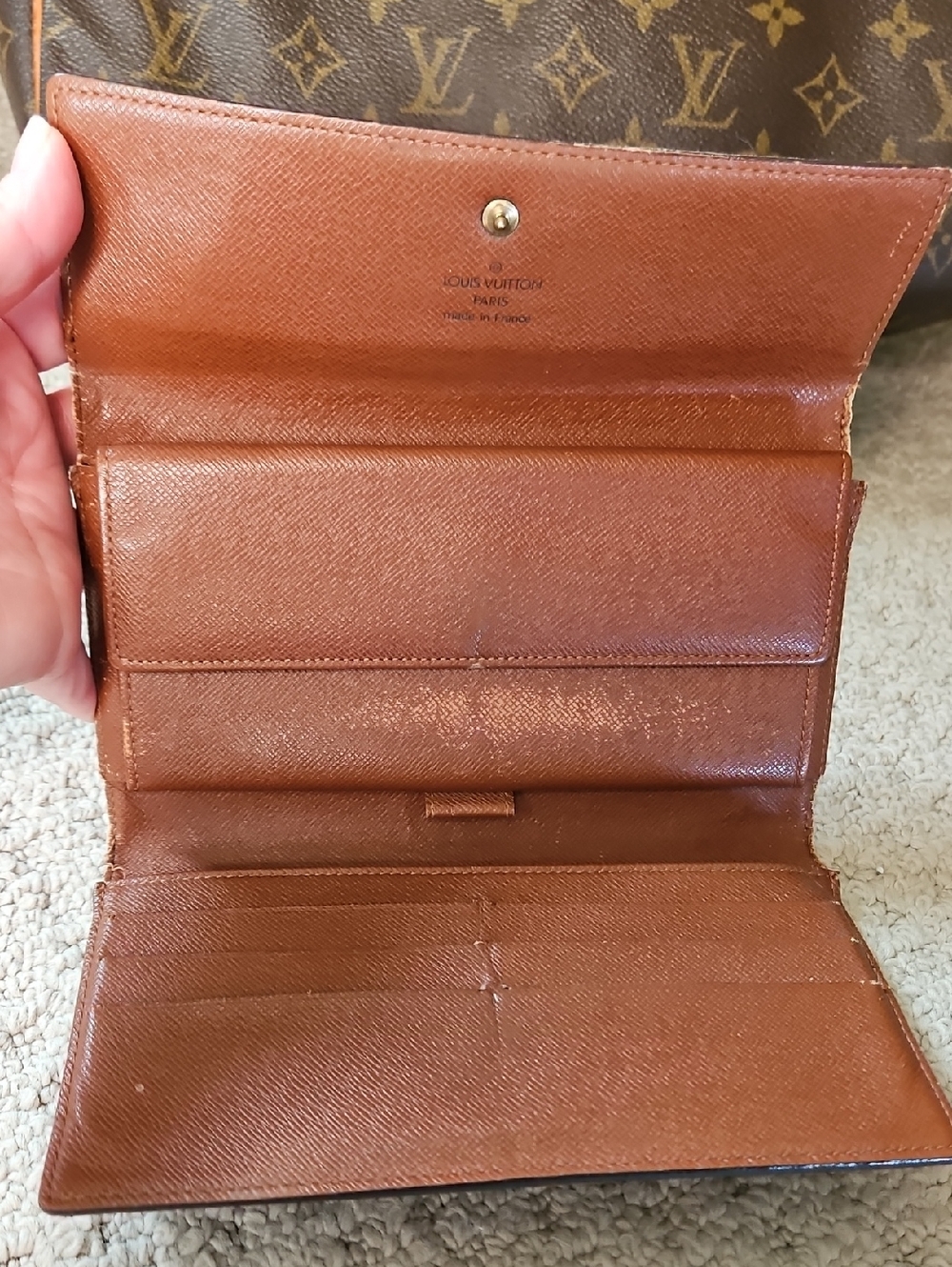👜 AUTHENTIC 👜 Louis Vuitton Monogram SPEEDY 30 and Wallet Set - Brown Monogram - Picture 12 of 16